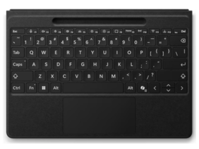 Surface Pro Flex Keyboard – Black with bold keyset (in đậm ký tự)