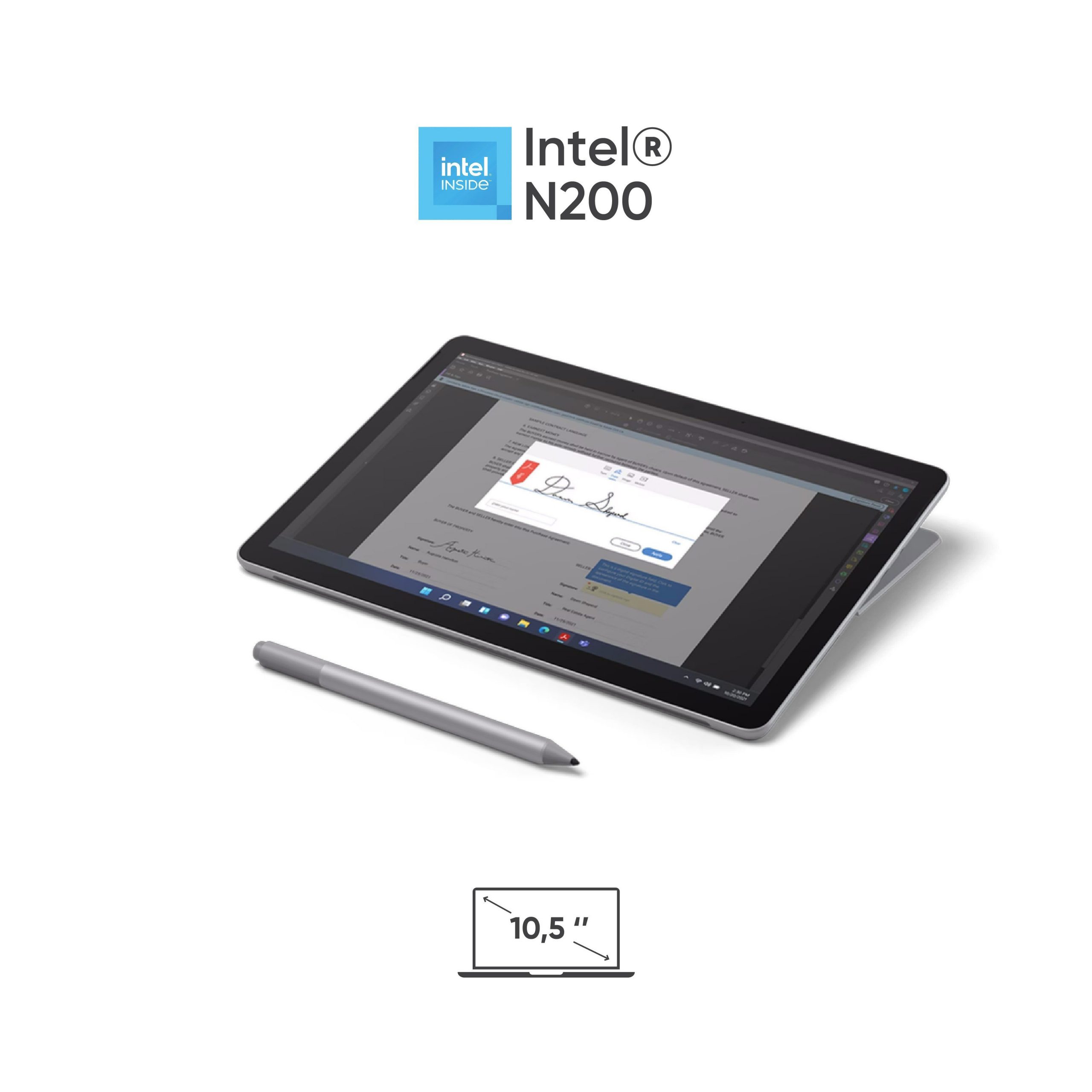 Microsoft Surface Go 4 / Intel® N200/RAM 8GB/SSD 128GB (New Business) - thiết kế và màu sắc