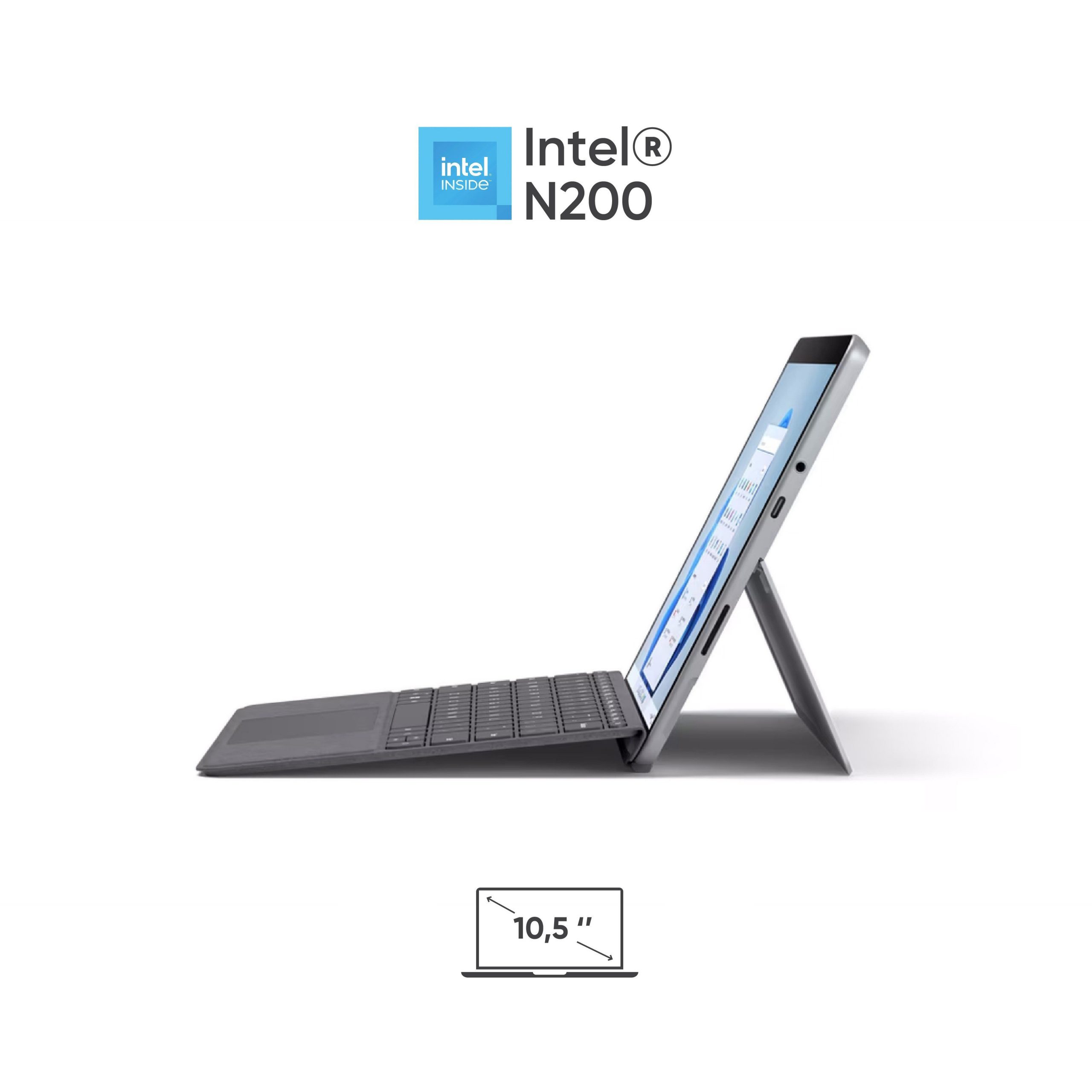 Microsoft Surface Go 4 / Intel® N200/RAM 8GB/SSD 128GB (New Business) - góc nhìn chi tiết