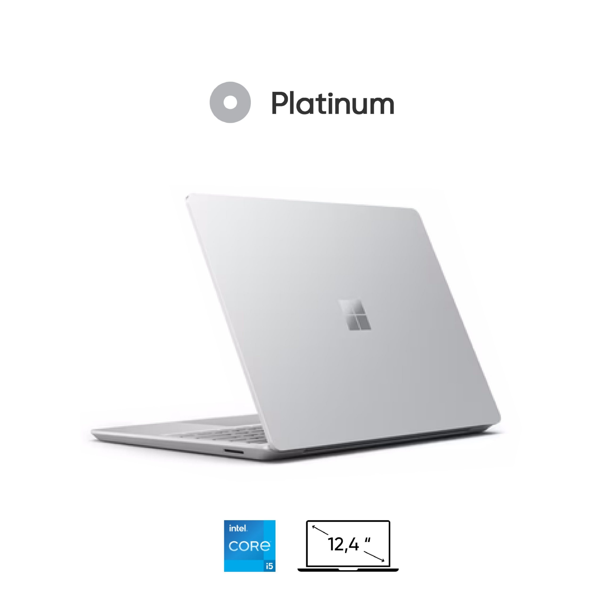 Surface Laptop Go 3 Platinum Intel Core I5/8GB/128GB(Newseal) - góc nhìn chi tiết